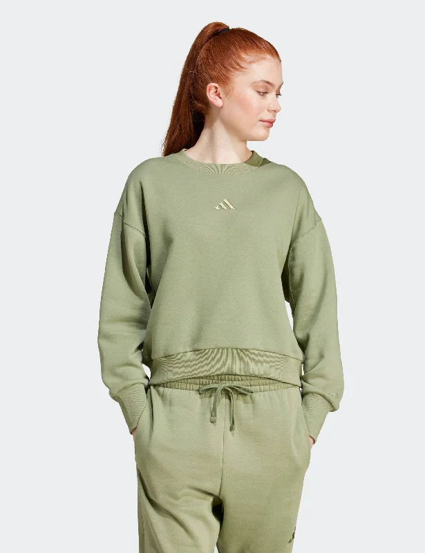 Trend Driven Wardrobe ALL SZN Fleece Loose Sweatshirt - Tent Green