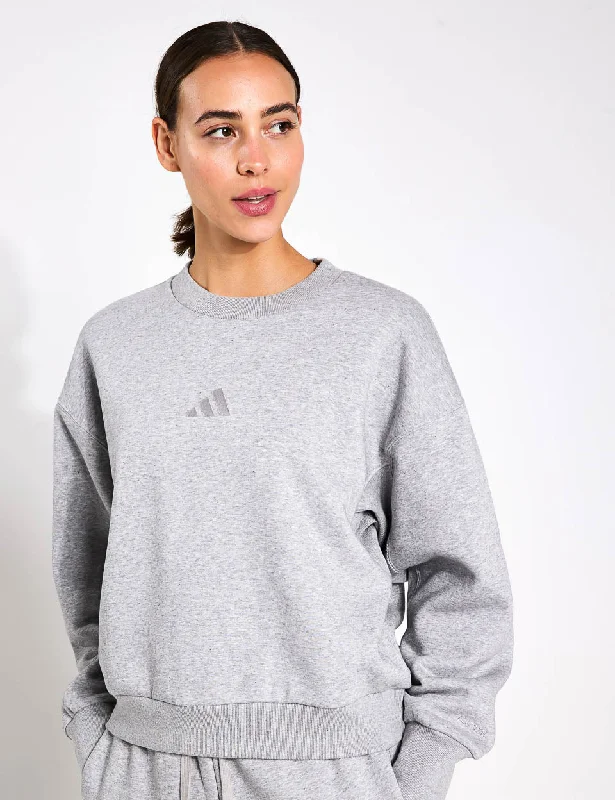 Trend Forward Threads For Her ALL SZN Fleece Loose Sweatshirt - Medium Grey Heather