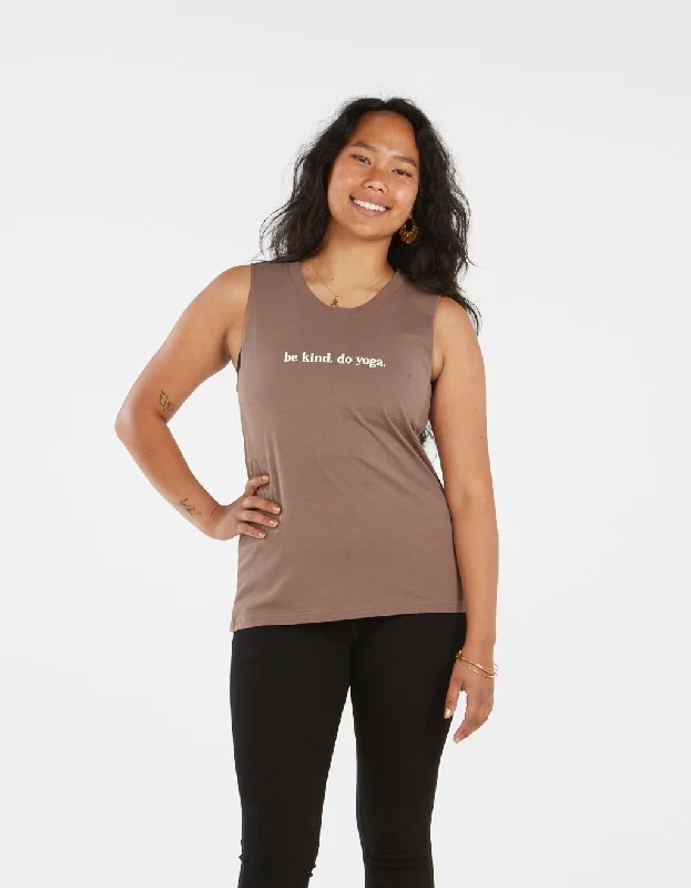 Women Wear Brands Be Kind Cotton Tank - Cacao - FINAL SALE