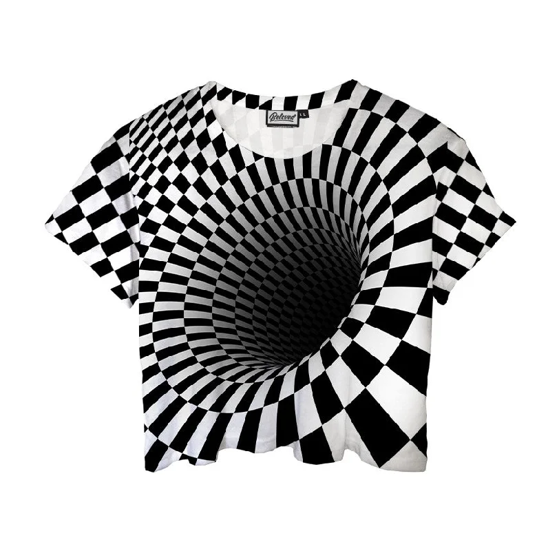 Huge Discounts This Week Black Hole Crop Tee