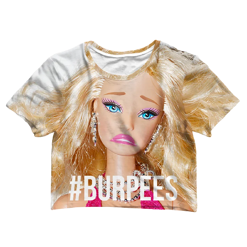 Classic Women's Fashion Burpees Crop Tee