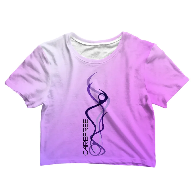 Trend Forward Threads For Her Carefree Swoosh Crop Tee