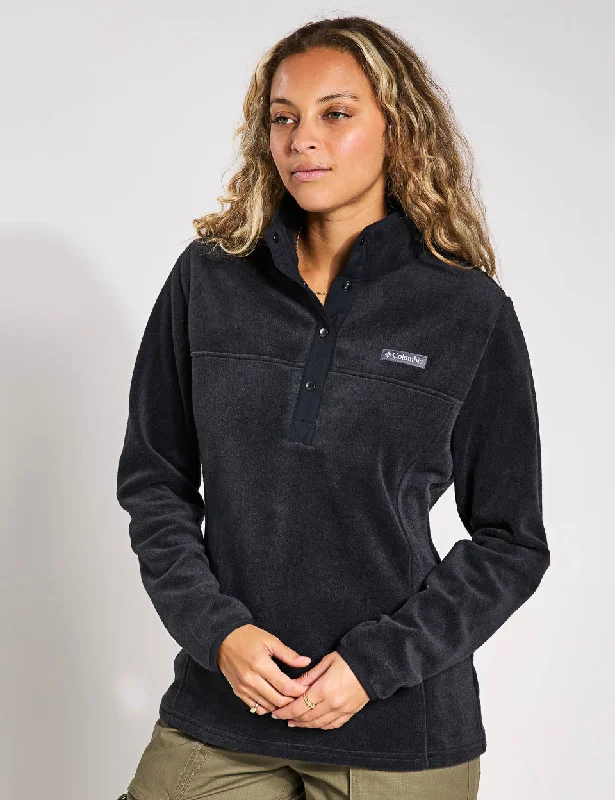 Day To Night Styles Benton Springs Half Snap Pullover - Black