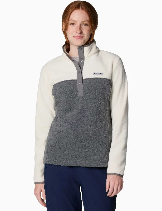 Women's Clothing Benton Springs Half Snap Pullover - City Grey Heather/Chalk