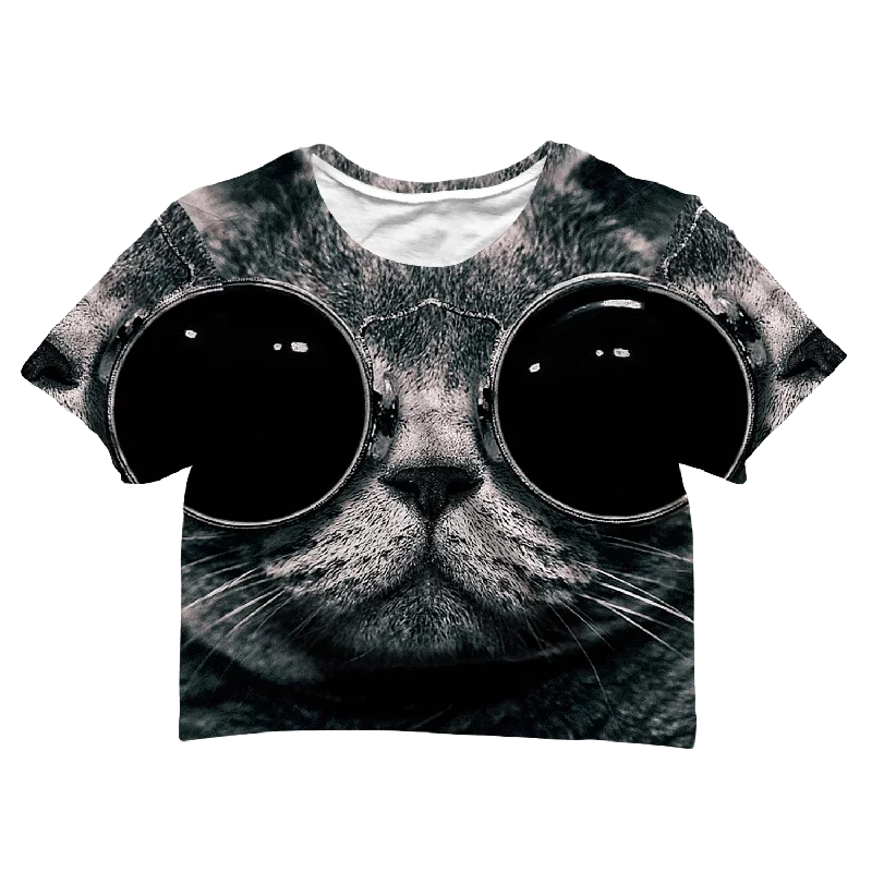 Latest Trends Cool Cat Crop Tee