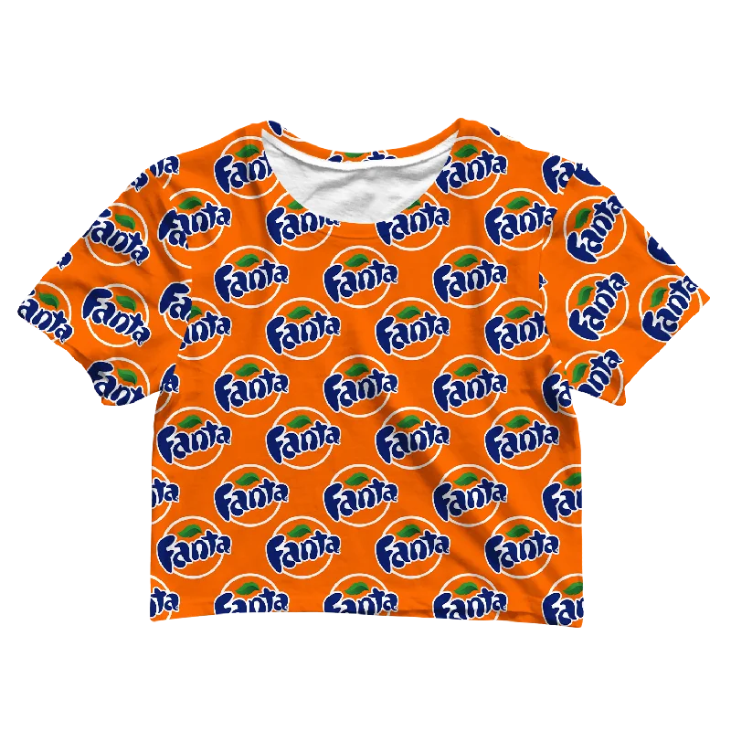 Unbeatable Prices Fanta Pattern Crop Tee