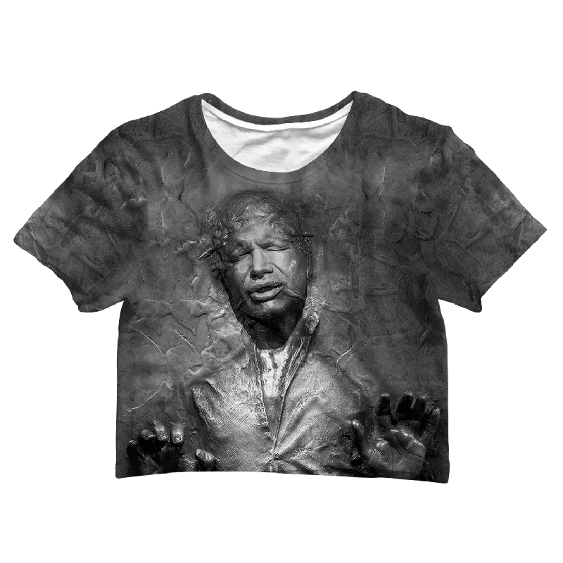 Casual Fashion Han Solo Carbonite Crop Tee