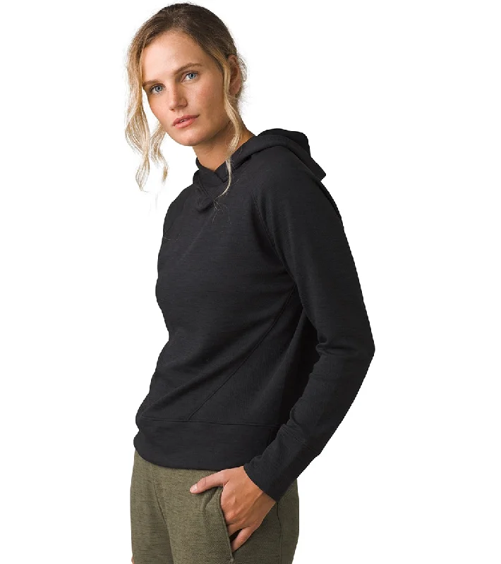 Holiday Glam prAna Sunrise After Yoga Hoodie Solid Black