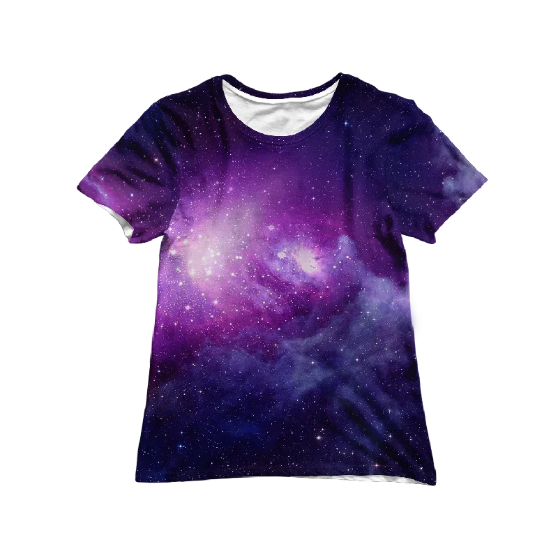 Ride The Style Wave Purple Galaxy Women's Tee