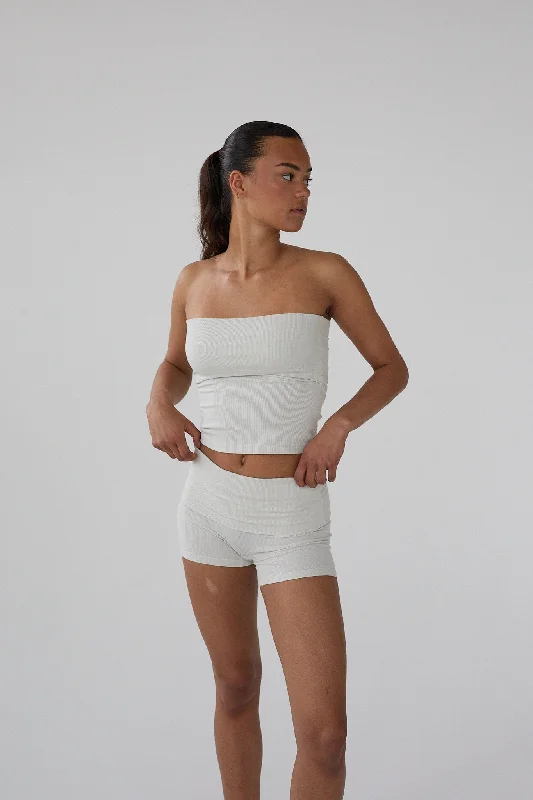 Timeless Women's Fashion Styles Rib Tube Top - Vanilla