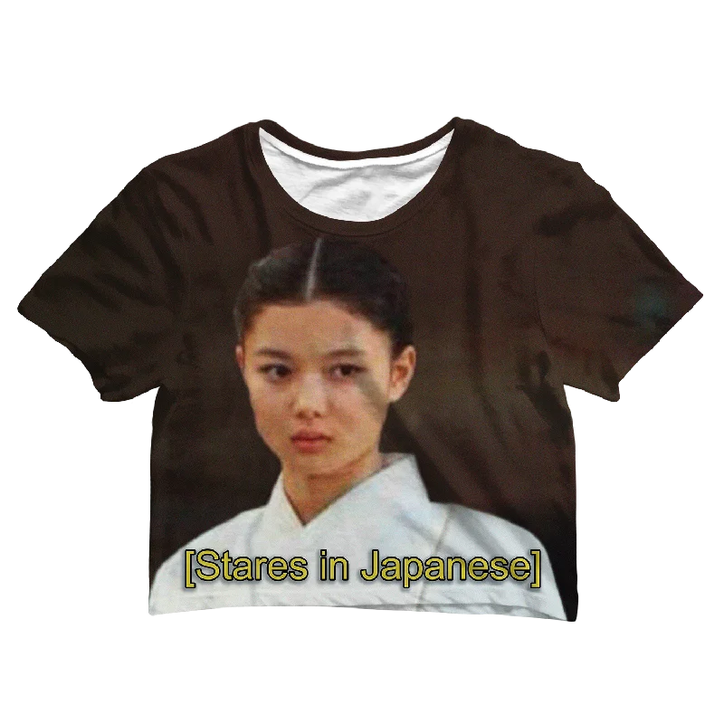 Casual Chic Stares In Japanese Crop Tee