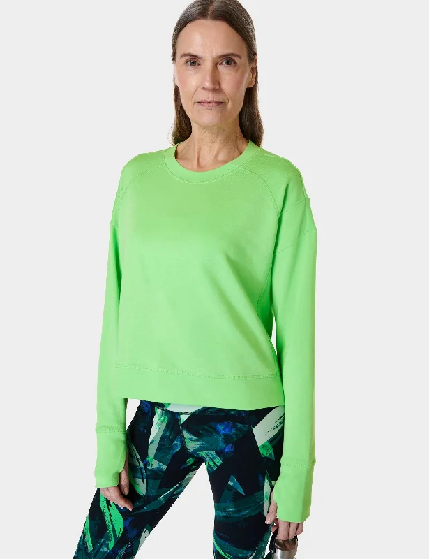 Clothing Woman After Class Crop Sweatshirt - Zest Green