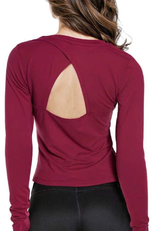 Seasonal Clearance Trace Top (Raspberry Radiance)