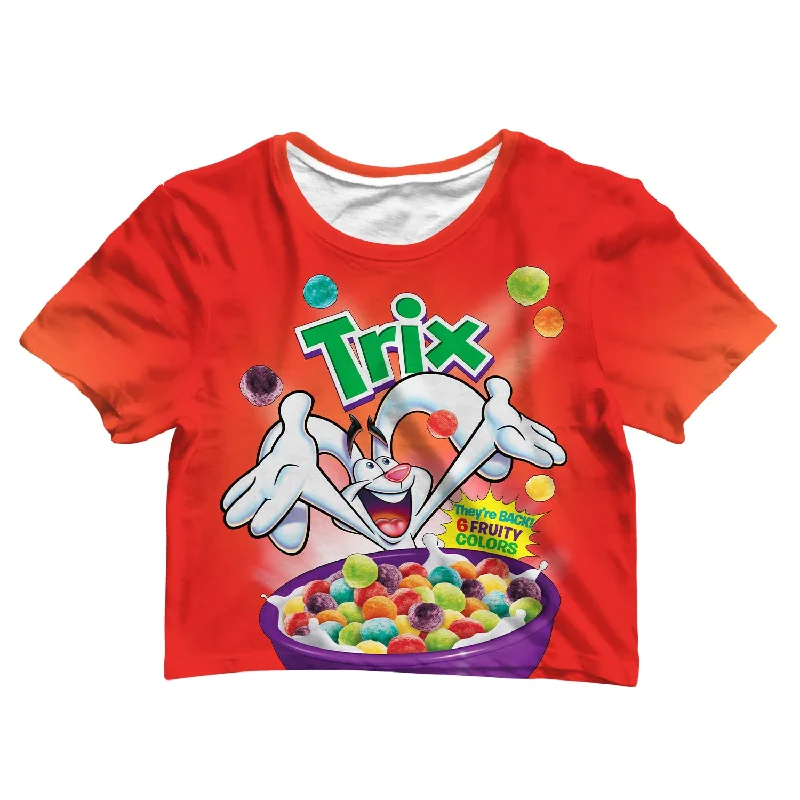 Bid Farewell To The Old Season Trix Crop Tee