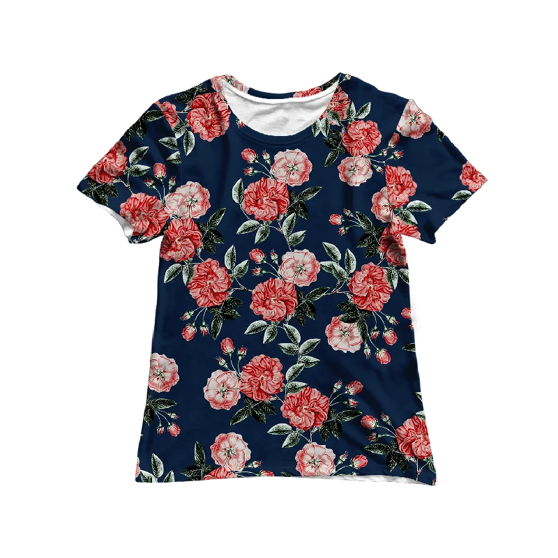 Vibrant Femme Fashion Vintage Rose Women's Tee