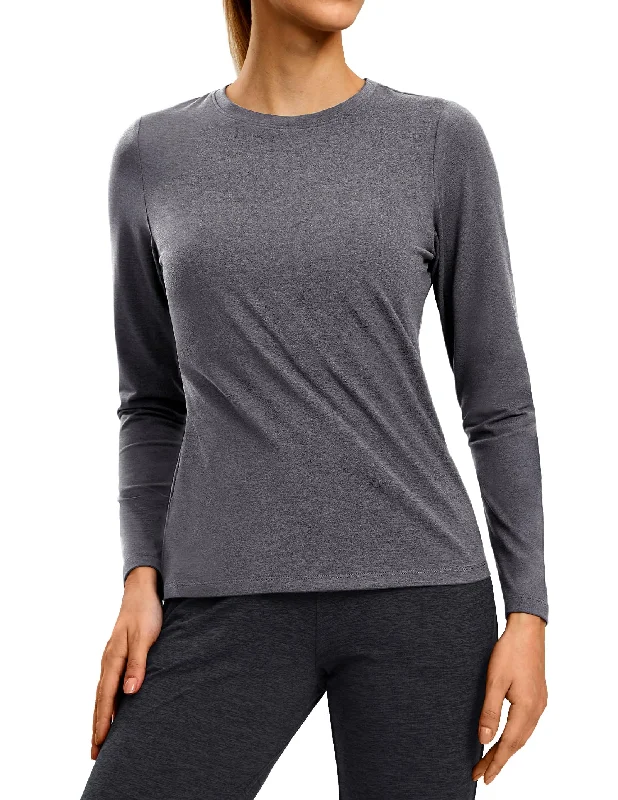 Casual Chic Women's Long Sleeve T-Shirts Dry Fit Active Tee Tops